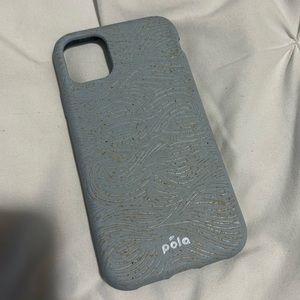 LIGHT BLUE ENGRAVED IPHONE 11 CASE